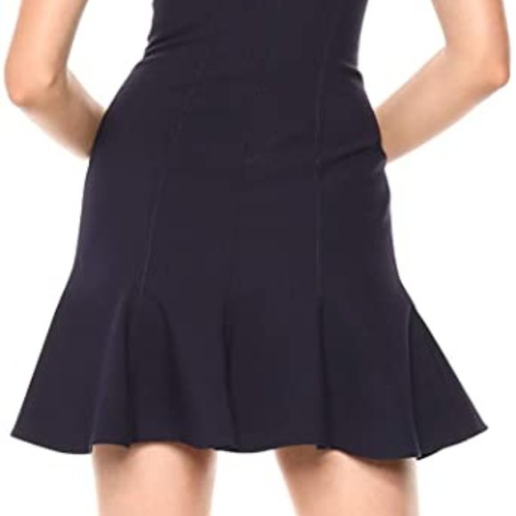 LIKELY Cordelia Fit & Flare Dress in Navy Blue Sleeveless Size 8 - Picture 12 of 13